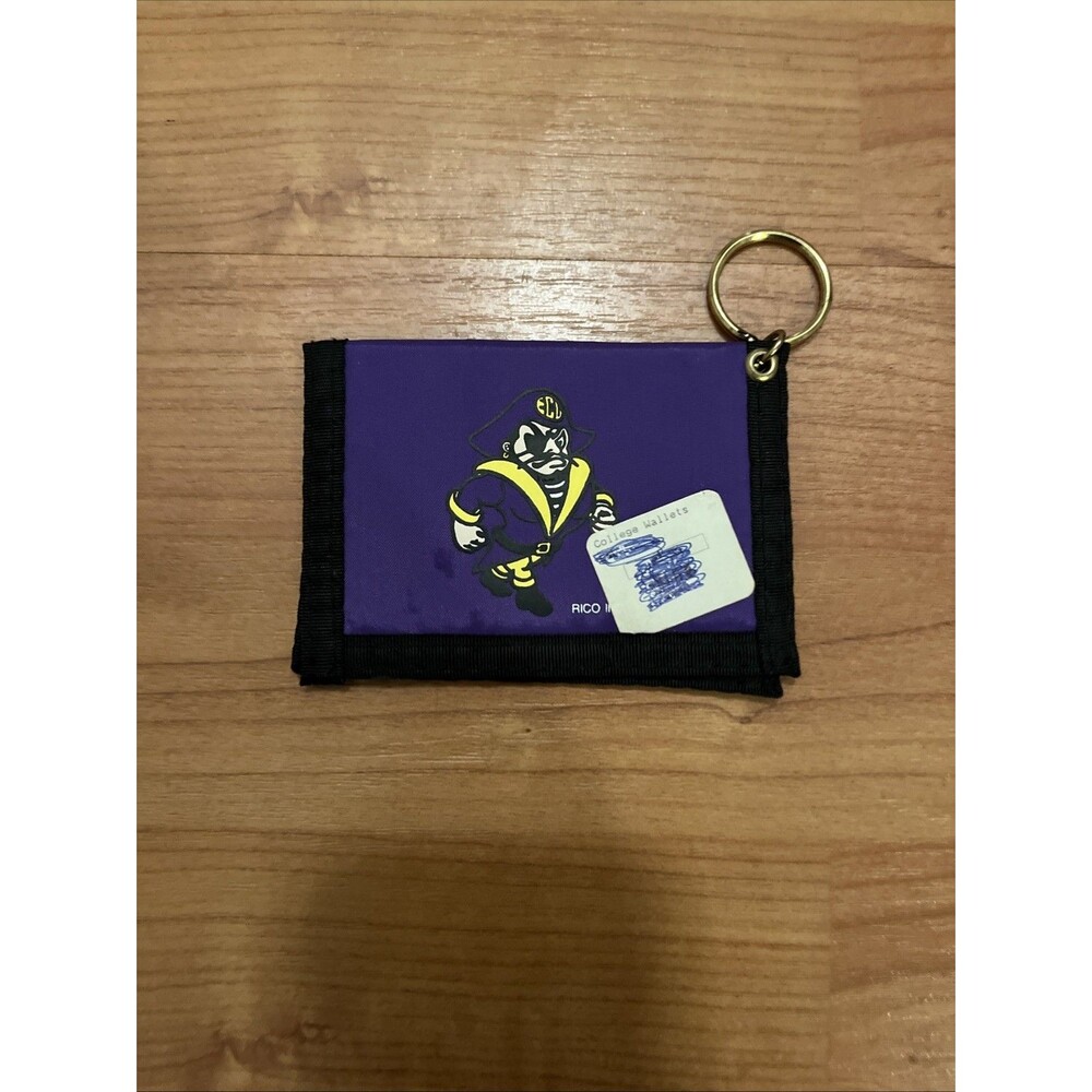 East Carolina Pirates ECU Nylon I.D. Case Card with Keyring Multicolor